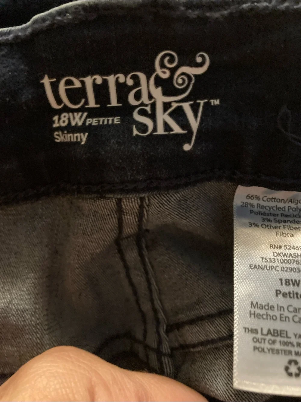Women's Dark Blue Stretch Jeans 18WP - Picture 5 of 5